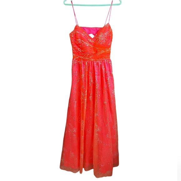 Hailey Logan Dresses & Skirts - Hailey Logan By Adrianna Papell Peachy Pink Sparkle Dress